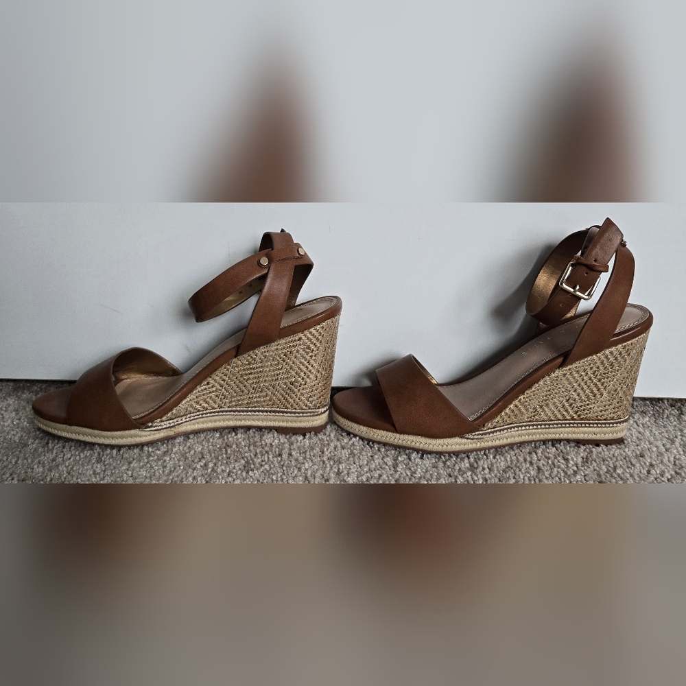 Kelly & Katie Ankle‎ Strap Wedge Sandals Size 6.5 NWOT